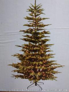 7.5 Foot Pre-Lit Aspen Fir Artificial Christmas Tree with 700 UL Listed Clear Lights Green (online $232)