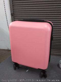 GURHODVO Kids Luggage with Wheels Carry On Children Rolling Suitcase for Travel Pure Color (pink)