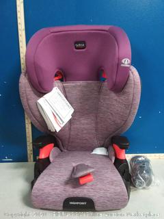 Britax Highpoint Belt-Positioning Booster Seat - 40 to 120 pounds - 3 Layer Impact Protection, Mulberry (online $127)