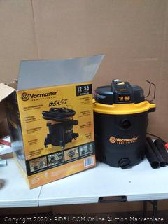 Vacmaster Professional - Professional Wet/Dry Vac, 12 Gallon, Beast Series, 5.5 HP 2-1/2" Hose (VJH1211PF0201)