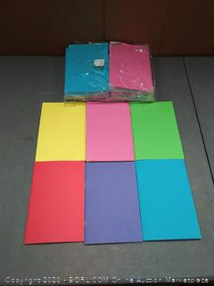 Blank Book - 24-Pack Colorful Notebooks, Unlined Plain Travel Journals for Students, Kids Diaries, Creative Writing Projects, 6 Assorted Colors, 5.5 x 8.5 Inches, Half Letter Size, 24 Sheets