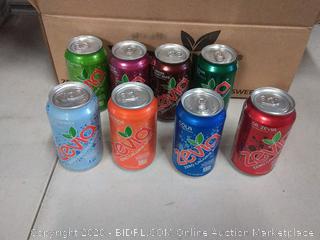 Zevia Zero Calorie Soda, Rainbow Variety Pack, Naturally Sweetened Soda, (24) 12 Ounce Cans; Cola, Ginger Root Beer, Cream Soda, Black Cherry, Dr. Zevia, Orange, Grape, and More Sugar Free Favorites expiration 17th December 2020