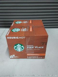 Starbucks Pike Place Roast Coffee K-Cup Pods Medium Roast Coffee Pods for Keurig Brewers 2 Boxes (96 Pods)