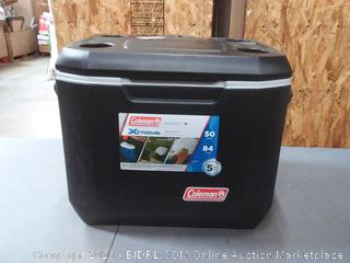 Coleman Rolling Cooler 50 Quart Xtreme 5 Day Cooler with Wheels Wheeled Hard Cooler Keeps Ice Up to 5 Days, Black