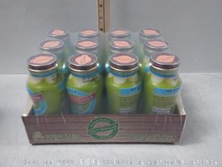Taste Nirvana Real Coconut Water, Coco Pulp with Tender Coconut Bits, 9.5 ounce Glass Bottles (12 pack)