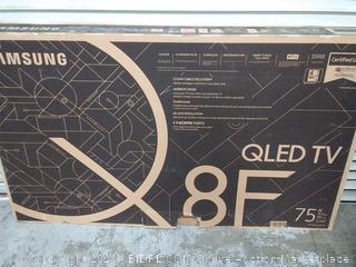 Samsung QN75Q8FN FLAT 75” QLED 4K UHD 8 Series Smart TV (Was Factory sealed. Opened to verify works) Fabulous sound! Such a clear picture! (online $2,500)