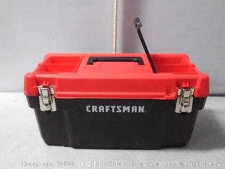 Craftsman 20 in. x 9.7 in. Plastic Tool Box (missing storage compartment door on top, left)