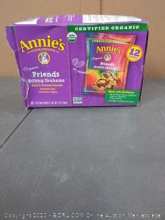Annie's organic bunny Grahams baked Graham snacks chocolate chip and chocolate honey 12 packets