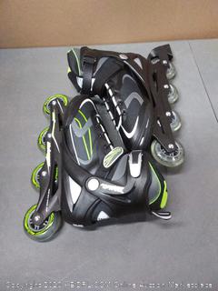 Bladerunner by Rollerblade Advantage Pro XT Men's Adult Fitness Inline Skate, Black and Green, Inline Skates, 11