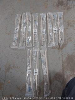 Brainerd Square Bar 10-1/16-in Center to Center Stainless Steel Square Bar Cabinet Door Pull 11 Count (online $12 each/$132)