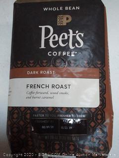 Peet's Coffee French Roast, Dark Roast Whole Bean Coffee, 20 Ounce Peetnik Pack (best by 2/2020)
