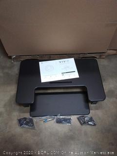VIVO Black Height Adjustable 36 inch Stand up Desk Converter Quick Sit to Stand Tabletop Dual Monitor Riser (DESK-V000V)
