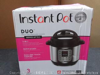 Instant Pot Duo Mini 7-in-1 Electric Pressure Cooker, Slow Cooker, Rice Cooker, Steamer, Saute, Yogurt Maker, and Warmer, 3 Quart, 11 One-Touch Programs