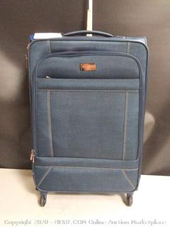 American Tourister Belle Voyage Softside Luggage with Spinner Wheels, Blue Denim 28" (online $115)