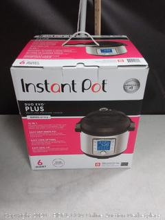 Instant Pot Duo Evo Plus 9-in-1 Electric Pressure Cooker, Slow Cooker, Rice Cooker, Grain Maker, Steamer, Saute, Yogurt Maker, Sous Vide, Bake, and Warmer6 QuartEasy-Seal Lid14 Programs