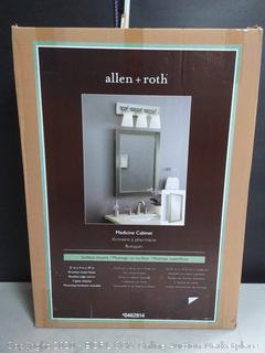 Allen + roth 22.25-in x 30.25-in Rectangle Surface Mirrored Medicine Cabinet (online $149)
