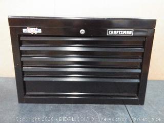 Craftsman 5 drawer tool chest (can not lock no keys)keys(pallet 1)(26"w x 17.5"h x 12"d)