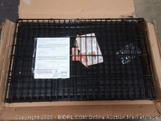 MidWest Homes for Pets Dog Crate 36Lx23Wx25H | iCrate Single Door & Double Door Folding Metal Dog Crates | Fully Equipped