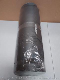 Retrospec Solana Yoga Mat 1" Thick w/Nylon Strap for Men & Women - Non Slip Excercise Mat for Yoga, Black, 1 inch