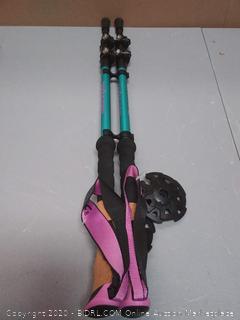 Retrospec High Point Trekking and Ski Poles Aluminum 6061 with Cork Grip - Adjustable Lightweight Hiking/Walking Sticks