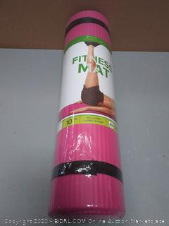 Gaiam Essentials Thick Yoga Mat Fitness & Exercise Mat With Easy-Cinch Yoga Mat Carrier Strap (72"L X 24"W X 2/5 Inch Thick)