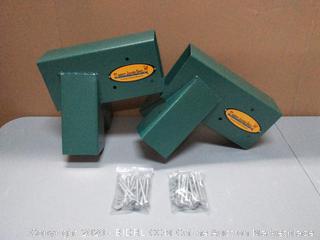 Eastern Jungle Gym Easy 1-2-3 A-Frame 2 Brackets for Swing Set with All Mounting Hardware, Green
