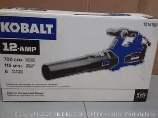 Kobalt 12 amp corded leaf online blower