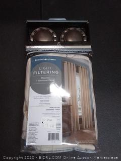 design Solutions light filtering Messina Grommet panel 84 in + Elite spindles oil rubbed bronze