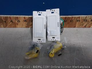 Lutron Maestro Motion Sensor Switch, No Neutral Required, 250 Watts, Single-Pole, MS-OPS2-WH, White