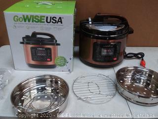 gowise USA 10 quart electric pressure cooker with 12 presetting cooking programs( powers on)