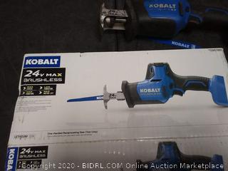 Kobalt 24-V Max Variable Speed Brushless Cordless Reciprocating((untested)(used)(needs battery and charger)