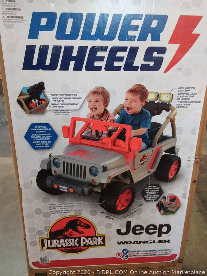 power wheels jurassic park jeep wrangler