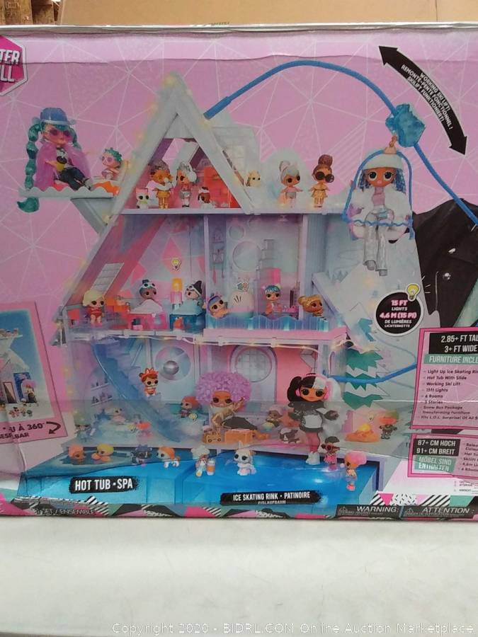 Lol Surprise Omg Winter Chill Cabin Wooden Doll House Playset