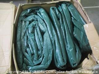 Kotap 50-ft x 100-ft Heavy-Duty 12 by 12 Cross Weave 8-mil Reversible Green/Silver Poly Tarp (Retail $441.00)