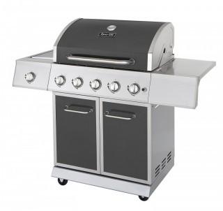 Dyna-Glo DGE Series Propane Grill, 5 Burner, Gunmetal (Retail $338.00) (One Piece Slightly Bent)