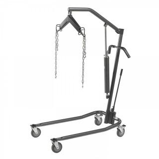 Drive Medical Hydraulic Patient Lift with Six Point Cradle, 5" Casters, Silver Vein (Retail $381.00)