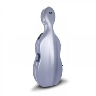 Crossrock ABS Molded Cello Case with Wheels in Silver- For Both 4/4 Size and 3/4 Size (Retail $234.00)