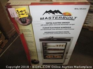 Masterbuilt 20075315 Front Controller Smoker with Viewing Window and RF Remote Control, 40-Inch (Retail $311.00)