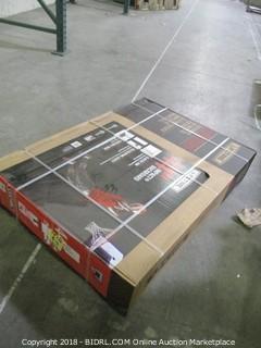Lifetime 1221 Pro Court Height Adjustable Portable Basketball System, 44 Inch Backboard (Retail $111.00)