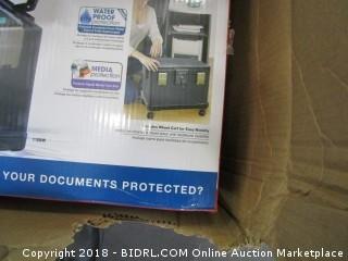 Honeywell 1 Hour Fire Safe Waterproof Filing Safe Box Chest fits Letter, A4, and Legal Files with Wheel Cart, Large, 1108W (Retail $211.00)