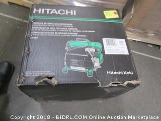 Hitachi EC99S 4-Gallon Portable Electric Twin Stack Hot Dog Air Compressor (Retail $163.00)