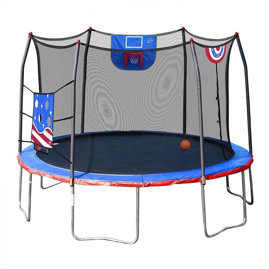 Springfree trampoline basketball hoop amazon