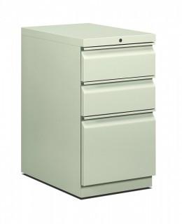 HON 33723RQ Efficiencies Mobile Pedestal File - Storage Pedestal with 1 File and 2 Box Drawers 22-7/8-Inch , Light Gray (Retail $313.00)
