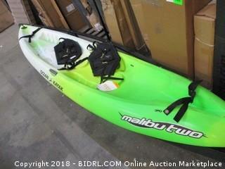Ocean Kayak 12-Feet Malibu Two Tandem Sit-On-Top Recreational Kayak (Retail $699.00) - Bottom Side Has A Dented Spot