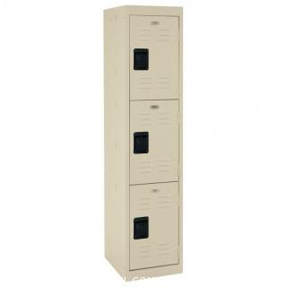 Sandusky Lee LF3B151866-07 3 Tier Welded Steel Storage Locker, 66" Height, Putty (Retail $208.00)