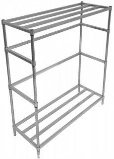 Tarrison KR18606Z PolySeal Beer Keg Rack, 60" Length x 63" Height x 18" Depth (Retail $189.00)