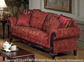 Serta Upholstery 7650FRS 7650FRS03 Traditional Style Sofa in Momentum, Magenta (Retail $776.00)