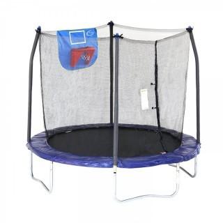 Skywalker Trampolines Jump N' Dunk Trampoline with Safety Enclosure and Basketball Hoop, 8-Feet (Retail $165.00)