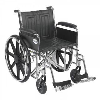 Drive Medical Sentra EC Heavy Duty Wheelchair with Various Arm Styles and Front Rigging Options, Black (Retail $252.00)