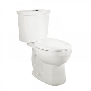 American Standard 2889518.020 H2Option Siphonic Dual Flush Normal Height Round Front Toilet with Liner, White, 2-Piece (Retail $209.00)